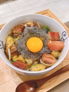 日本人好みのハワイ料理!美味しいポキ丼!-レシピのメイン写真