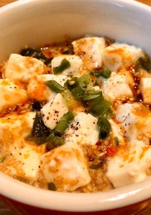 カップで簡単オートミール坦々スープ丼-レシピのメイン写真