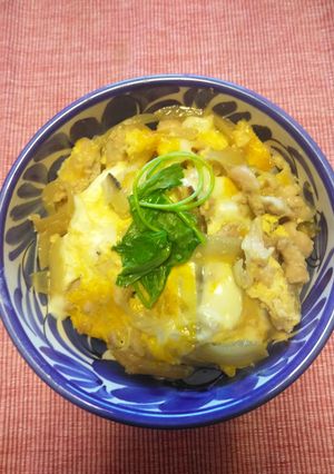 出汁つゆ使用親子丼-レシピのメイン写真