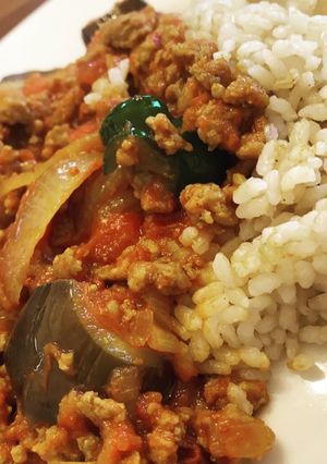 夏野菜のキーマカレー-レシピのメイン写真