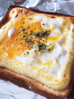 温玉マヨトースト-レシピのメイン写真