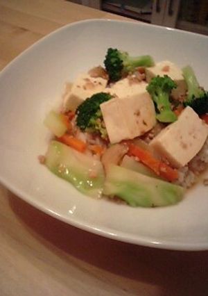 豆腐と野菜のあんかけご飯-レシピのメイン写真