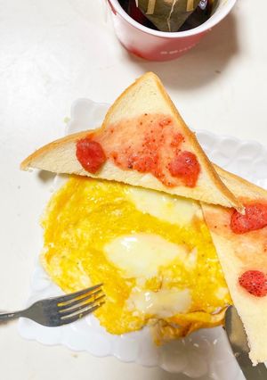 簡単！人気店風オープンオムレツ♪-レシピのメイン写真