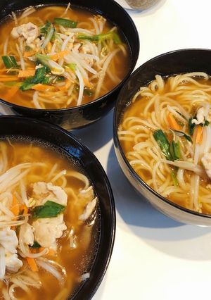 コンビニ食材で自己流☆サンマー麺-レシピのメイン写真