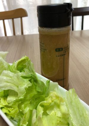 レタスだけで健康☆リンゴドレッシング-レシピのメイン写真