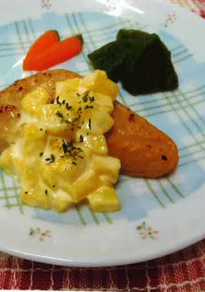 介護食　鮭のコーンマヨソース-レシピのメイン写真