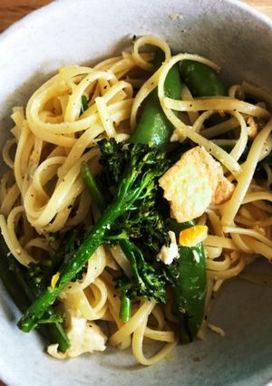 時短!春野菜のレモンパスタ-ベジタリアン-レシピのメイン写真