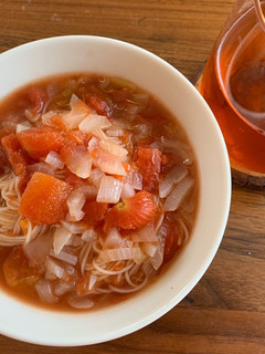 トマトにゅうめん-レシピのメイン写真