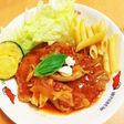 豚ロースと舞茸のトマトソース煮