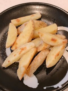 レンチンと米粉で、揚げないフライドポテト-レシピのメイン写真
