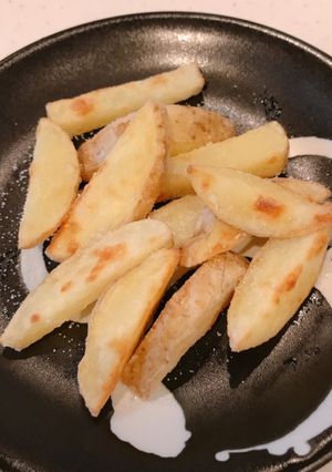 レンチンと米粉で、揚げないフライドポテト-レシピのメイン写真