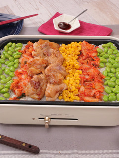 ホットプレートで♪鶏肉ビビンバ-レシピのメイン写真