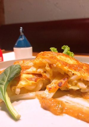 こんなの初めて♡和風うどんキッシュ-レシピのメイン写真