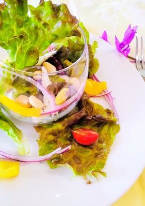 簡単にリッチ気分♪鶏ササミサラダ-レシピのメイン写真