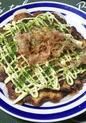 満腹！餅入りお好み焼き（山芋不使用）-レシピのメイン写真