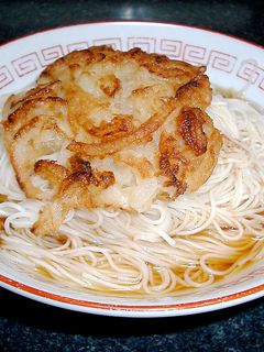 がっつり!かきあげのせぶっかけそうめん-レシピのメイン写真