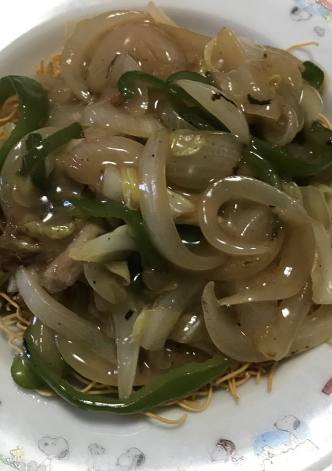 とりあえず・ありあわせ簡単で皿うどん-レシピのメイン写真