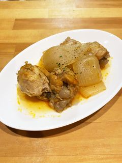 圧力鍋で簡単!手羽元と玉ねぎのとろとろ煮-レシピのメイン写真