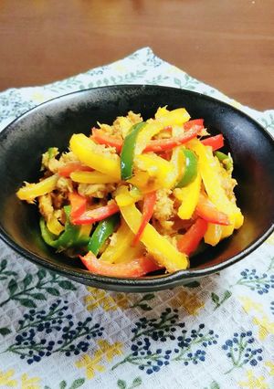 パプリカとツナのカレー風味-レシピのメイン写真