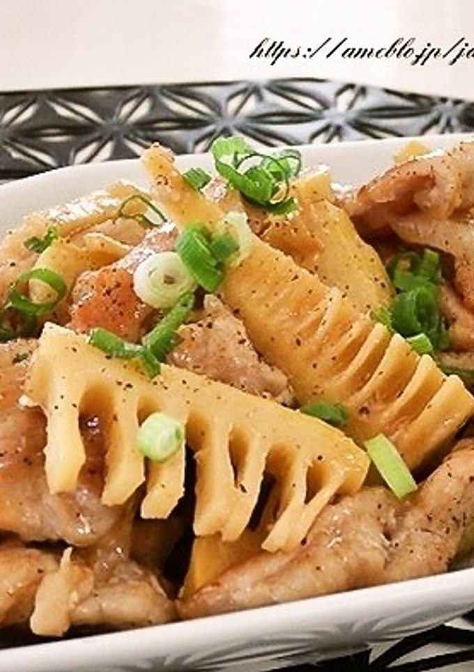 たけのこと豚ロースの生姜焼き-レシピのメイン写真