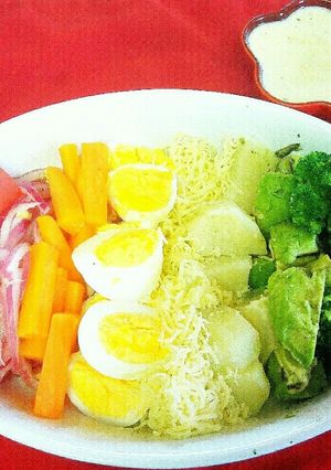 簡単‼虹色コブサラダとブルーチーズソース-レシピのメイン写真