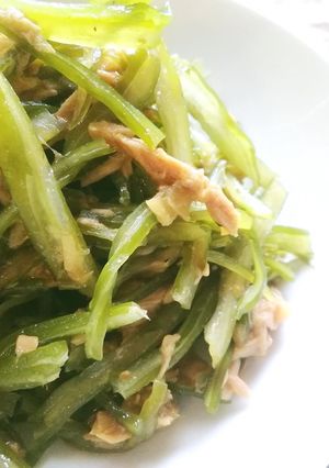 茎わかめサラダのツナガーリック和え-レシピのメイン写真