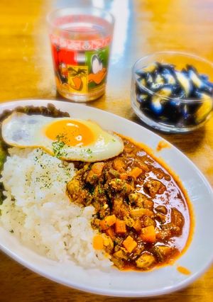鶏レバーのキーマカレー477kcal-レシピのメイン写真