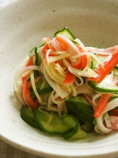 きゅうり・カニカマ・生姜の酢の物♪-レシピのメイン写真
