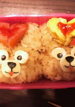 32キャラ弁　ダッフィー？-レシピのメイン写真