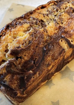 チョコ♡マーブルパウンドケーキ-レシピのメイン写真