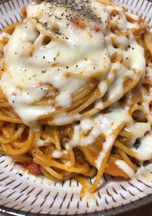 鯖缶カレーのパスタ-レシピのメイン写真