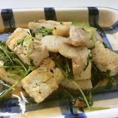 豆苗チャンプル-レシピのメイン写真