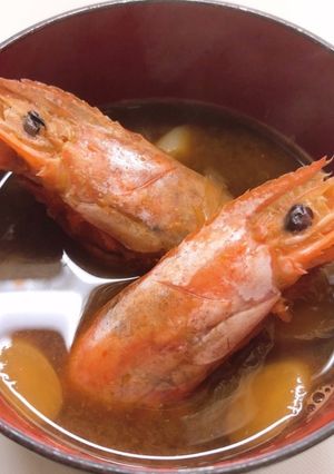 簡単海鮮味噌汁〜海老の味噌汁〜-レシピのメイン写真