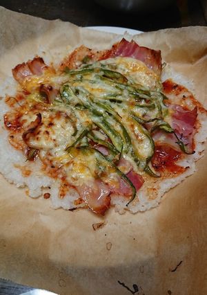 時短 簡単 残りご飯でライスピザ‼️-レシピのメイン写真