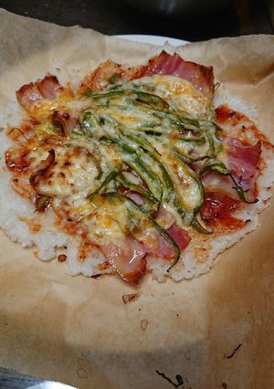 時短　簡単　残りご飯でライスピザ‼️-レシピのメイン写真