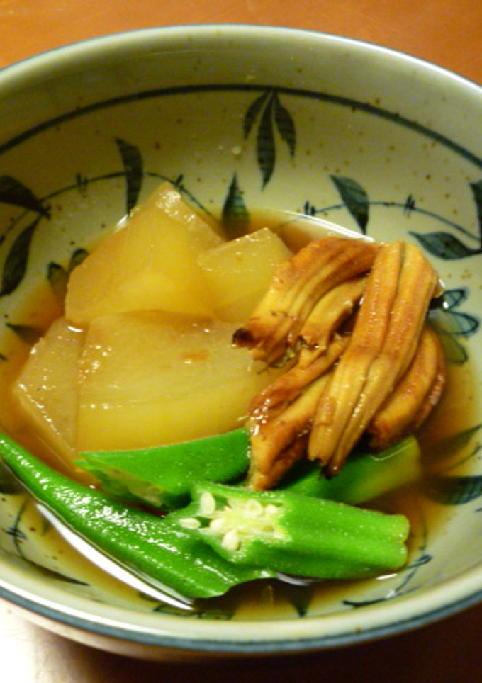 ☆穴子とおくらを添えた♪とうがんの煮物-レシピのメイン写真