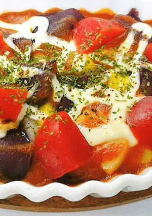 介護食　茄子とトマトのミートグラタン-レシピのメイン写真