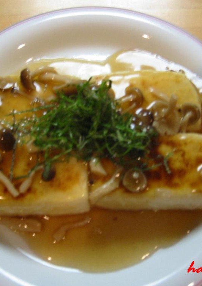 豆富ステーキ☆きのこのとろ～りあんかけ-レシピのメイン写真