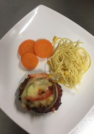 スライス肉からミンチを作るハンバーグ-レシピのメイン写真
