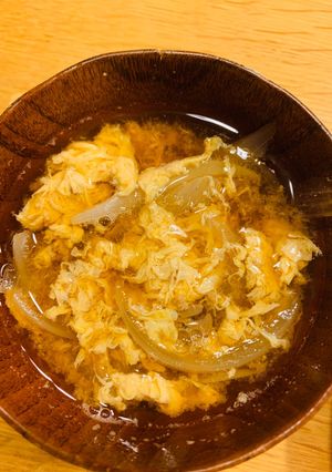 玉ねぎと卵のお味噌汁-レシピのメイン写真