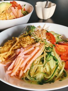 市販の冷やし中華盛り付けてみた-レシピのメイン写真