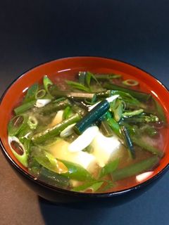 ワラビの味噌汁-レシピのメイン写真