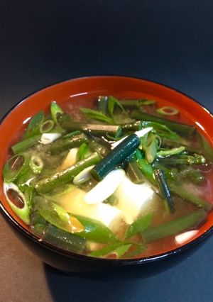 ワラビの味噌汁-レシピのメイン写真