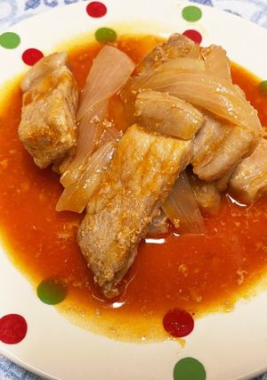 豚ロース肉のトマト煮☆簡単料理☆美味-レシピのメイン写真