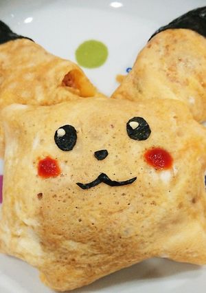 ピカチュウオムライス-レシピのメイン写真
