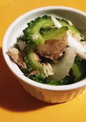 ゴーヤとサバ缶のサラダ-レシピのメイン写真