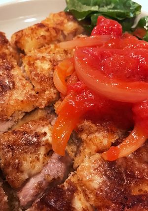 ホットサンドメーカーでミラノ風カツレツ-レシピのメイン写真