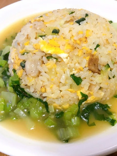 ズッキーニの江戸菜あんかけ炒飯♪-レシピのメイン写真