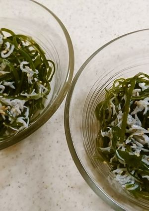 切り昆布としらすの酢の物-レシピのメイン写真