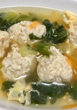 ふわふわ肉団子スープ-レシピのメイン写真